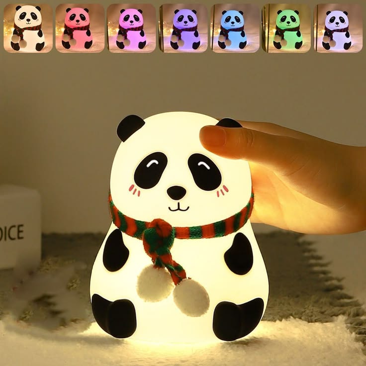 Cute Panda Shape LED Night Lamp – Soft Bedside Companion for Kids &amp; Adults