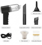 Portable Wireless Handheld Vacuum Cleaner – High-Power Mini Dust Cleaner for Car &amp; Home