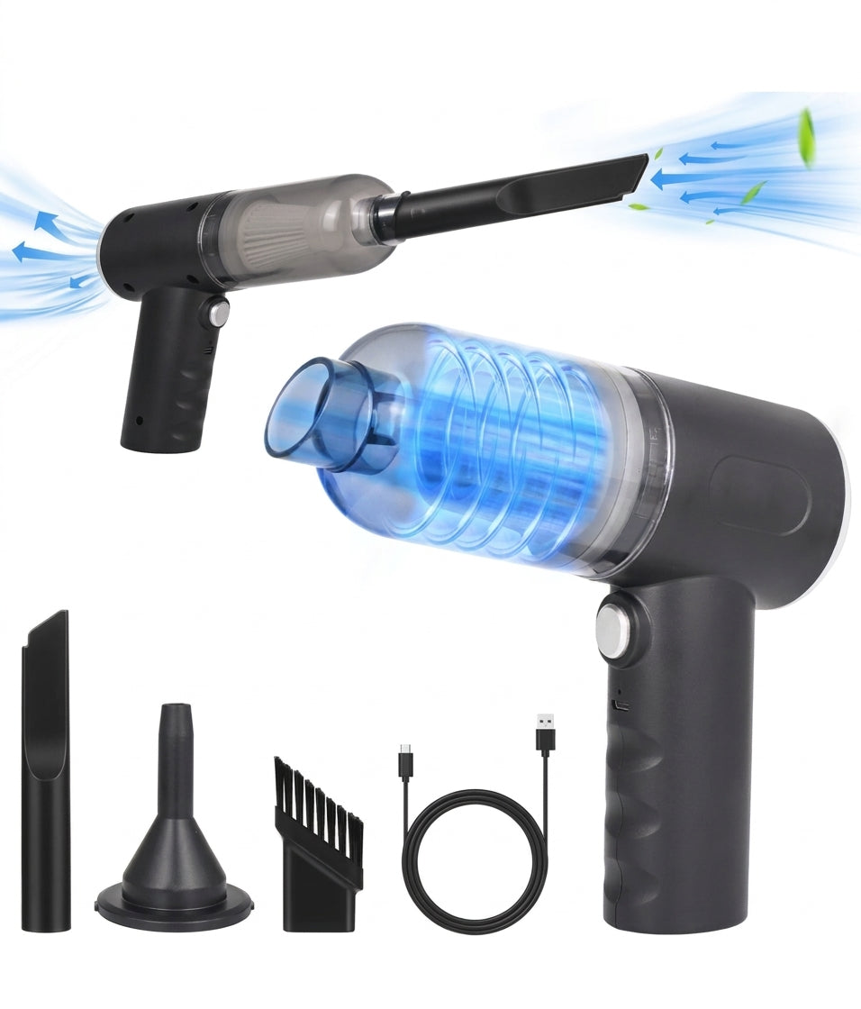 Portable Wireless Handheld Vacuum Cleaner – High-Power Mini Dust Cleaner for Car &amp; Home