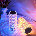 Crystal Rose Diamond 16 Color RGB Changing Mode LED Night Lights - USB Remote Night Lamp