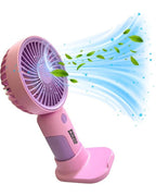 Premium Portable Mini Handheld Fan – 5-Blade High Performance with Desktop Stand