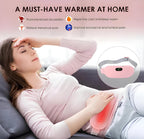 BELENZO Electric Cordless Heating Pad – 2-in-1 Menstrual Pain Relief & Vibration Massager