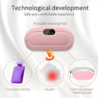 BELENZO Electric Cordless Heating Pad – 2-in-1 Menstrual Pain Relief & Vibration Massager