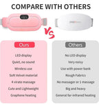 BELENZO Electric Cordless Heating Pad – 2-in-1 Menstrual Pain Relief & Vibration Massager