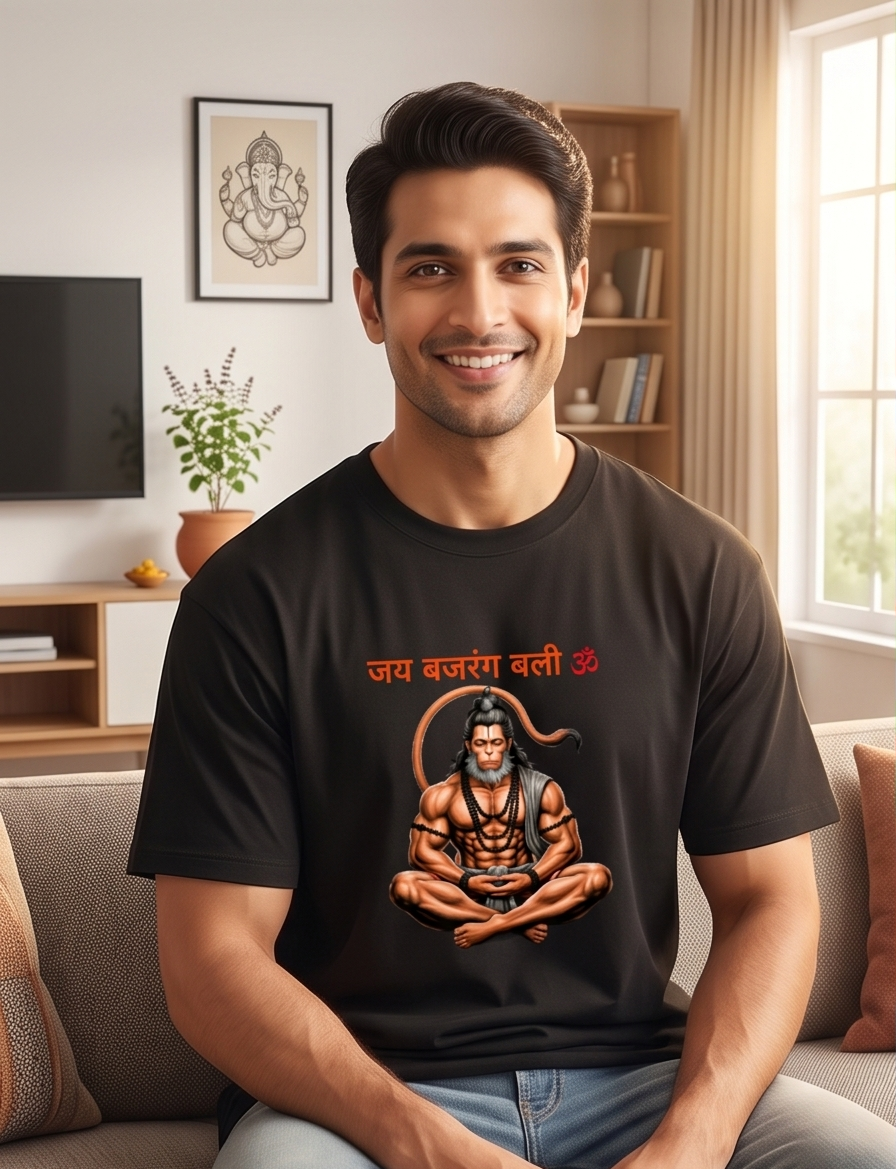 Jay Bajrang Bali – Premium Graphic T-Shirt